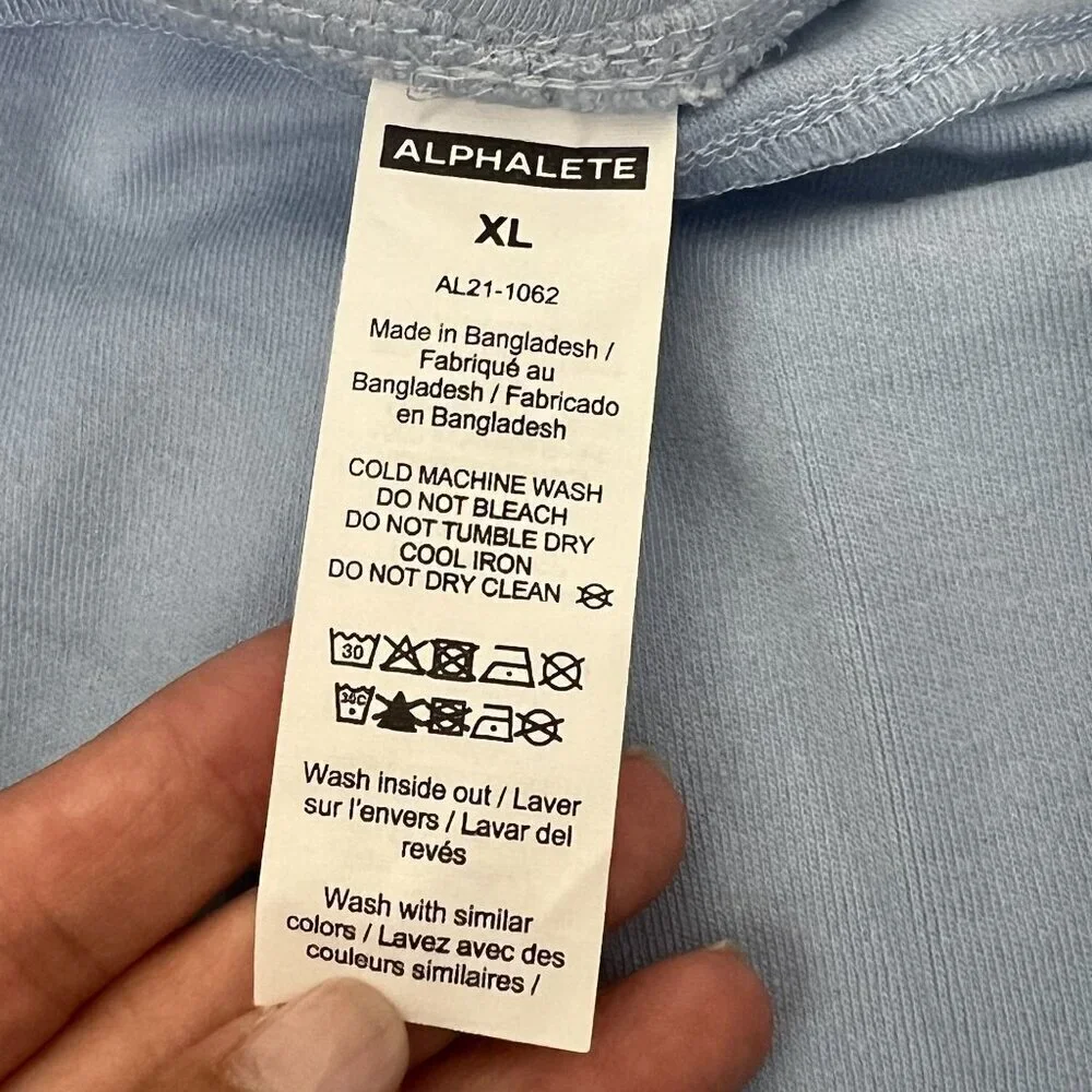 Alphalete Womens XL Light Blue Soft Pull On Shorts Sporty Lounge - Picture 4 of 7